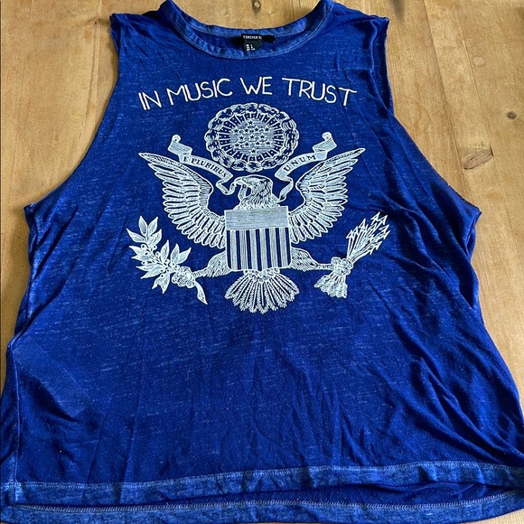 Forever 21 Tops - Forever 21 Burnout Tank LARGE